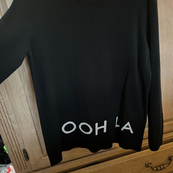 Kate spade Ooh La La Black Sweater Size Small - Picture 4 of 6